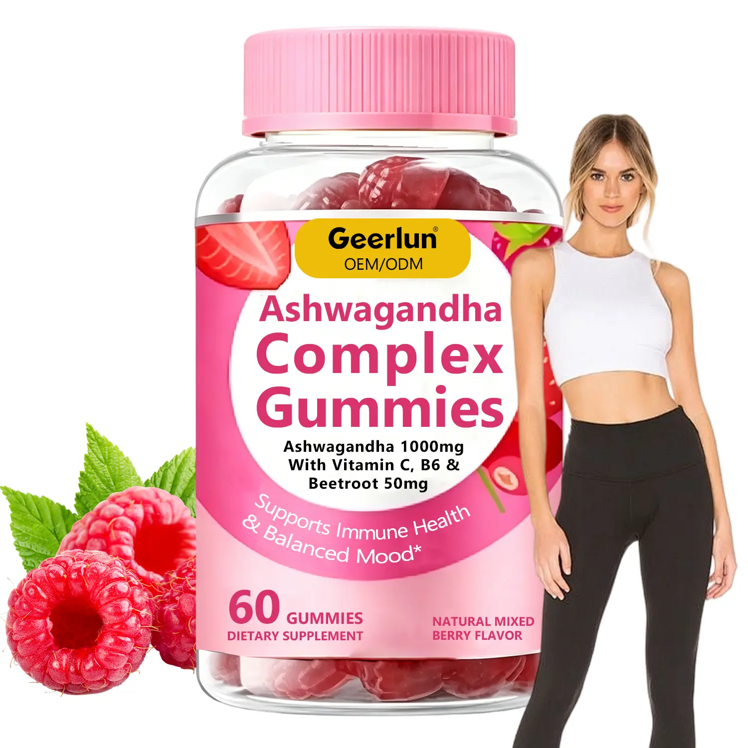 Happy couple at café, Geerlun ashwagandha gummies key wellness benefits supports healthy muscle function, restful sleep quality, nervous system, immune health and balanced mood..png