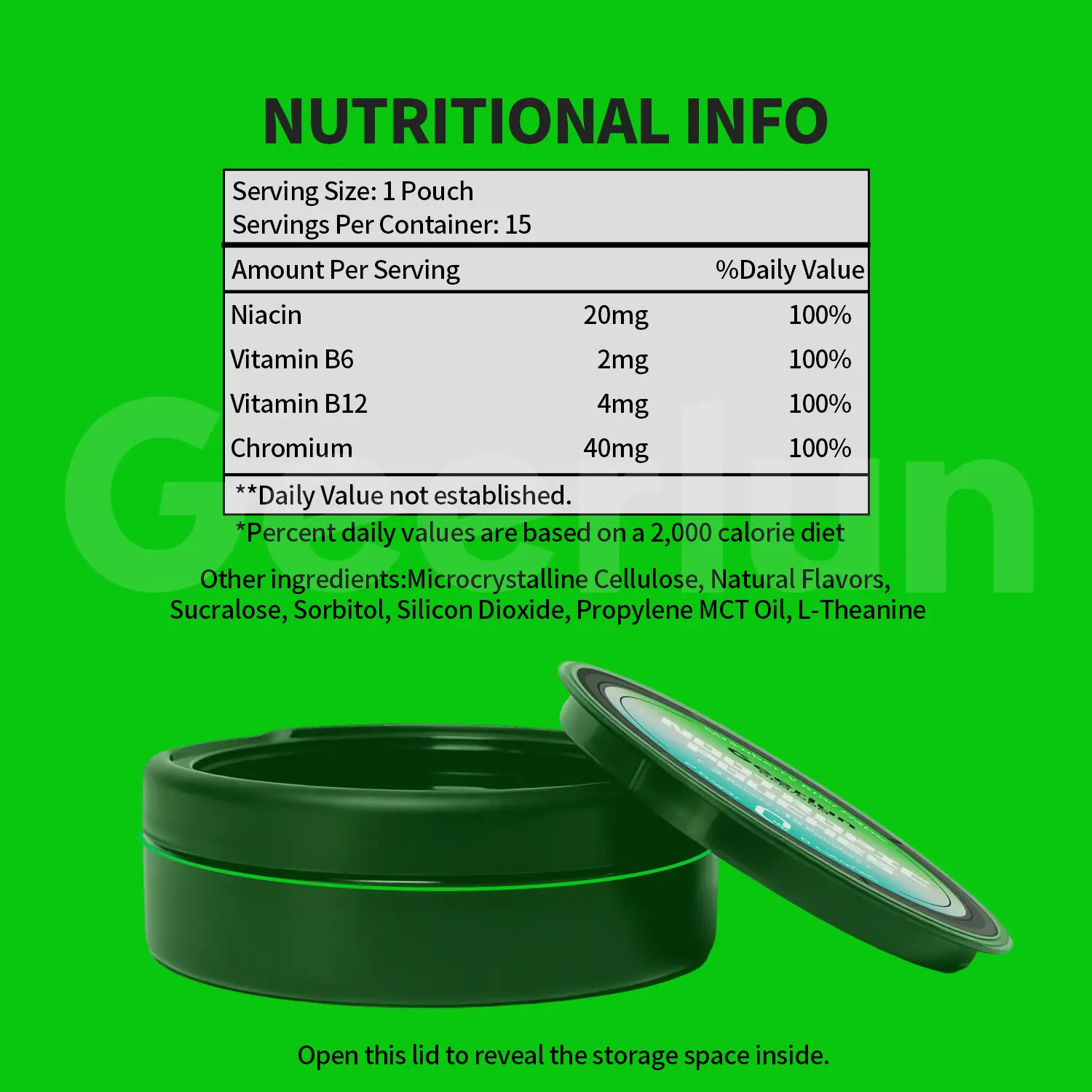 OEM nootropic L-theanine pouches manufacturer
