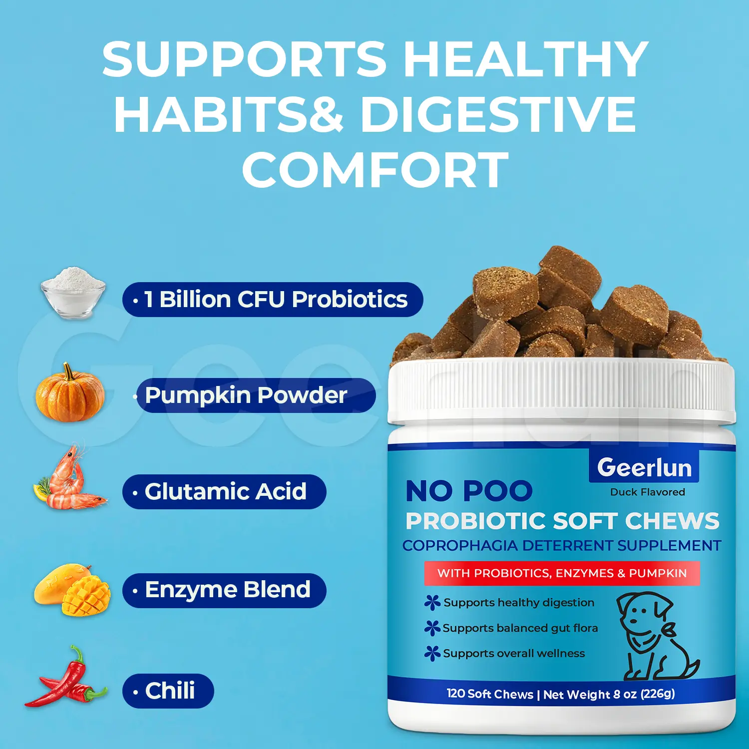 Private Label Dogs Digestive Chews