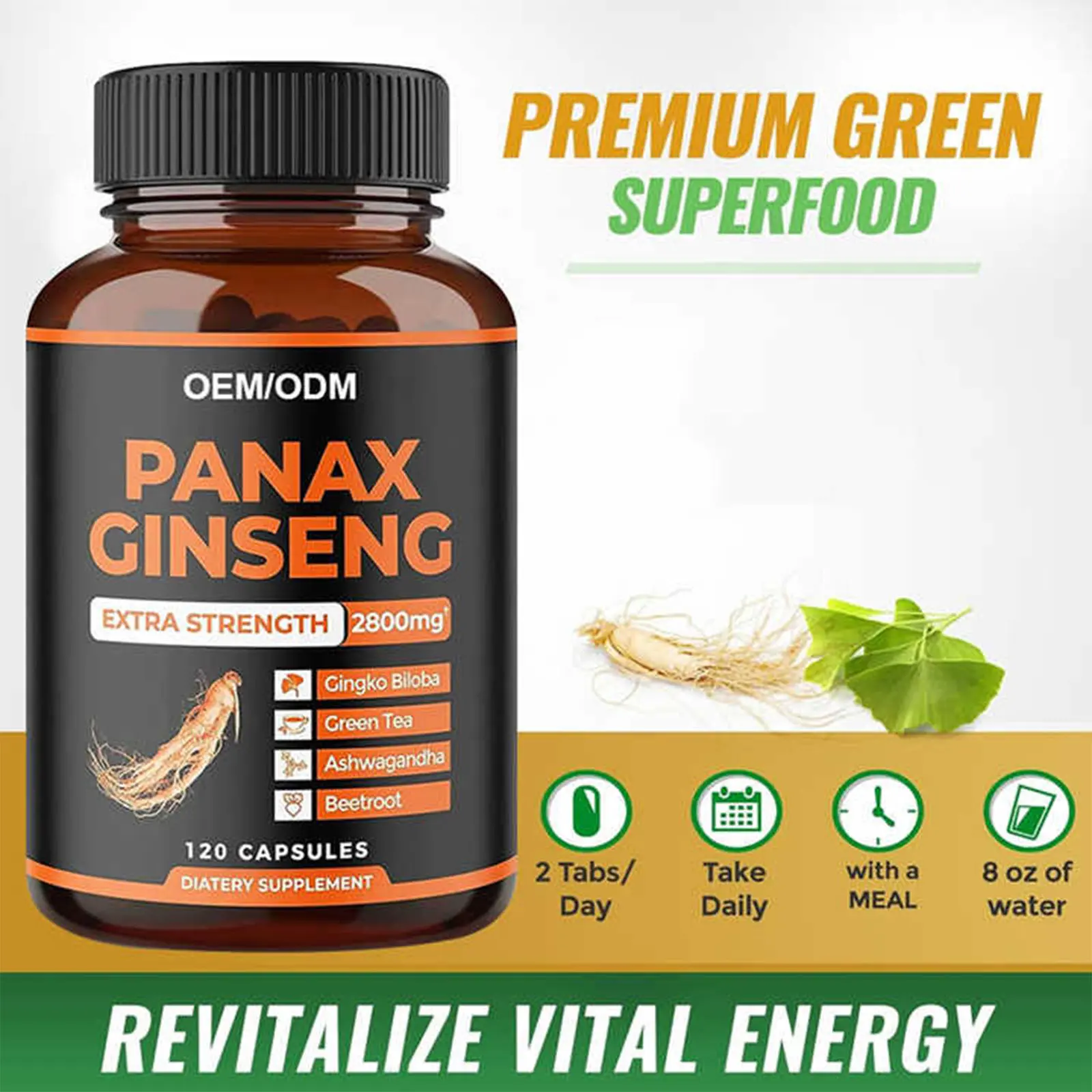 100% Natural Panax Ginseng Capsules (4)