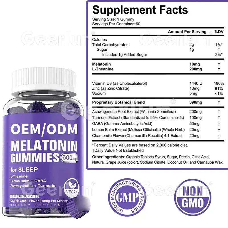 Melatonin Sleep Gummies for Restful Nights (5)