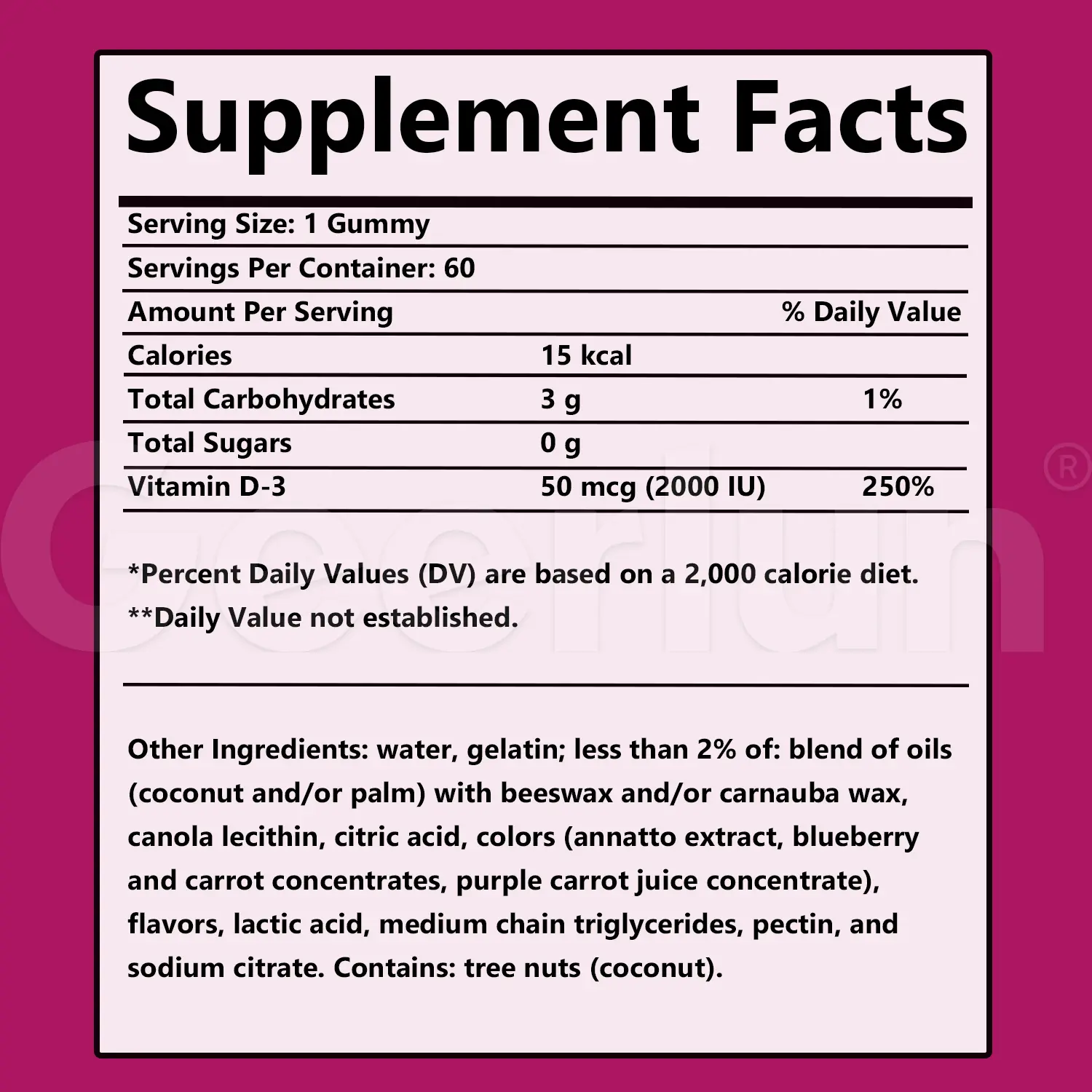 GMP certified private label vitamin D3 gummies bottle 60 count berry peach OEM ODM.png