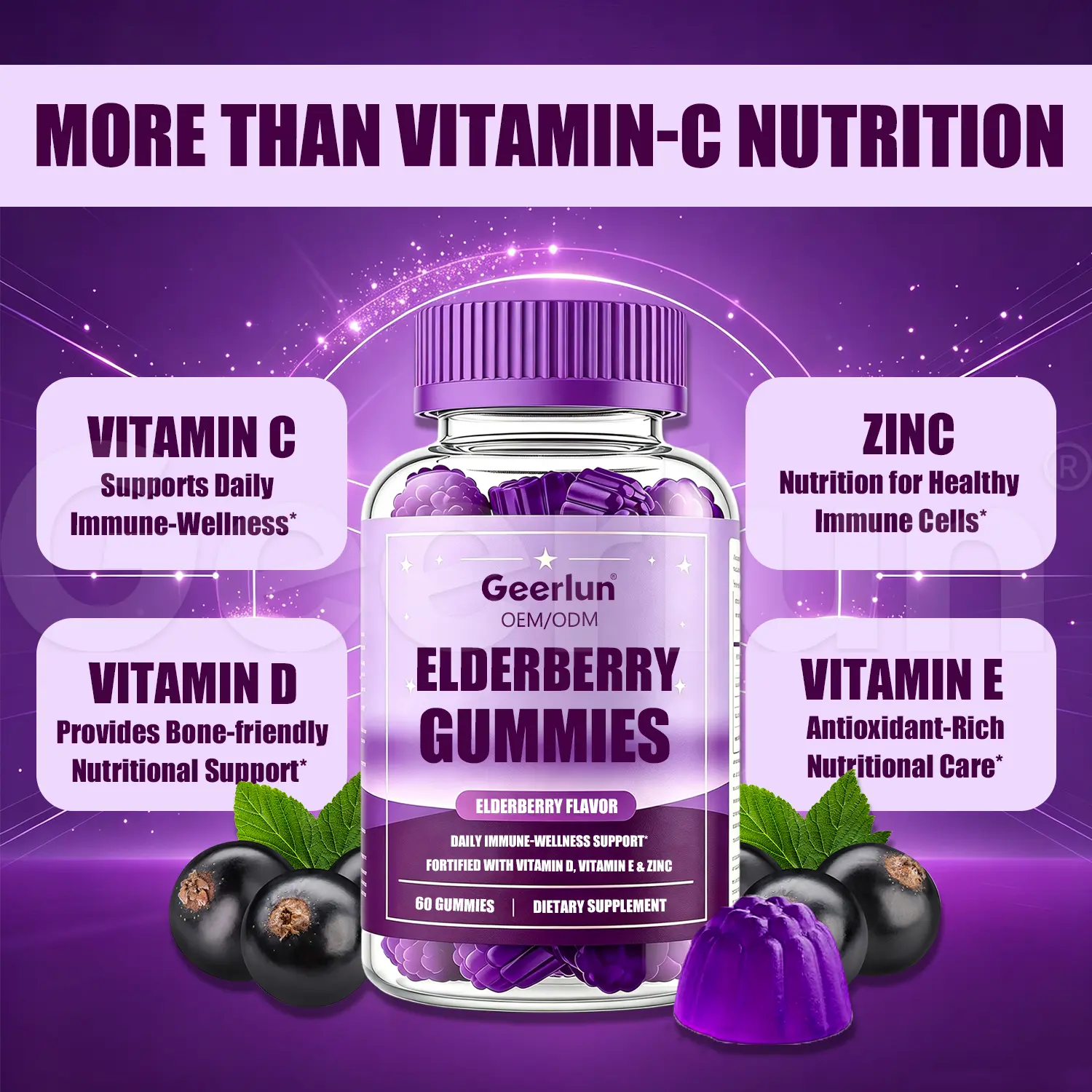 Factory Supply Daily Wellness Gummies