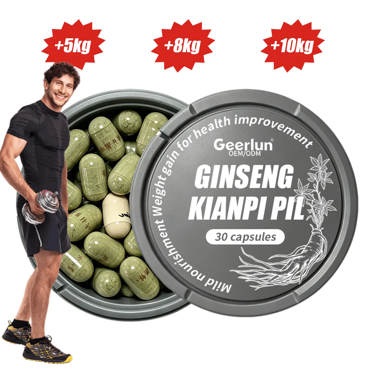 wholesale ginseng energy capsules bulk