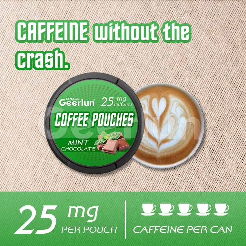 Caffeine without the crash coffee pouches 25mg per pouch 5 cups caffeine per can mint chocolate.jpg