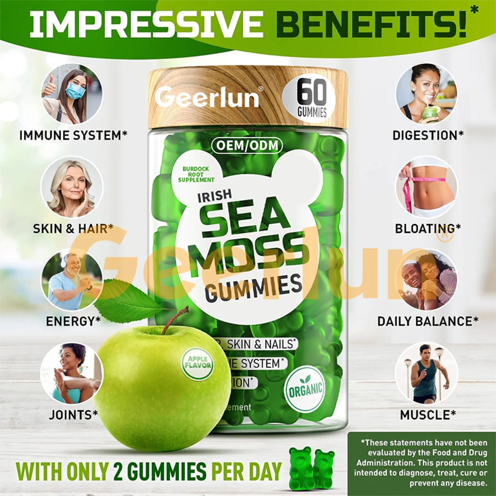 Irish sea moss gummies support immune & skincare (5) 拷贝