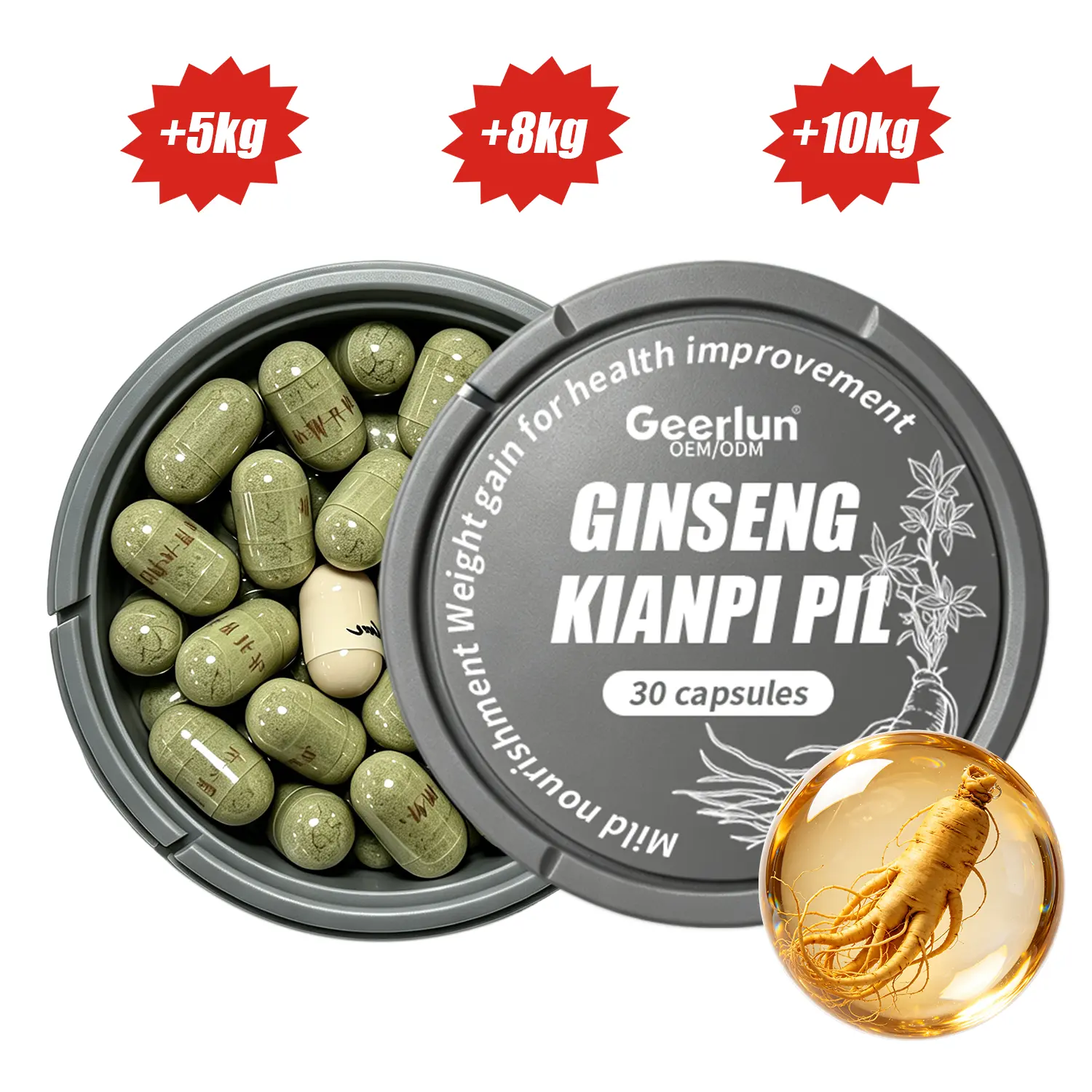 private label ginseng root supplement