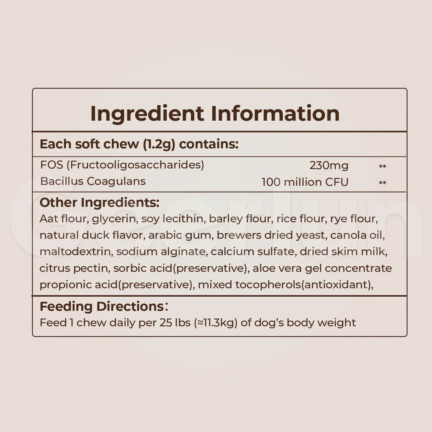 OEM Canine Synbiotic Soft Chews