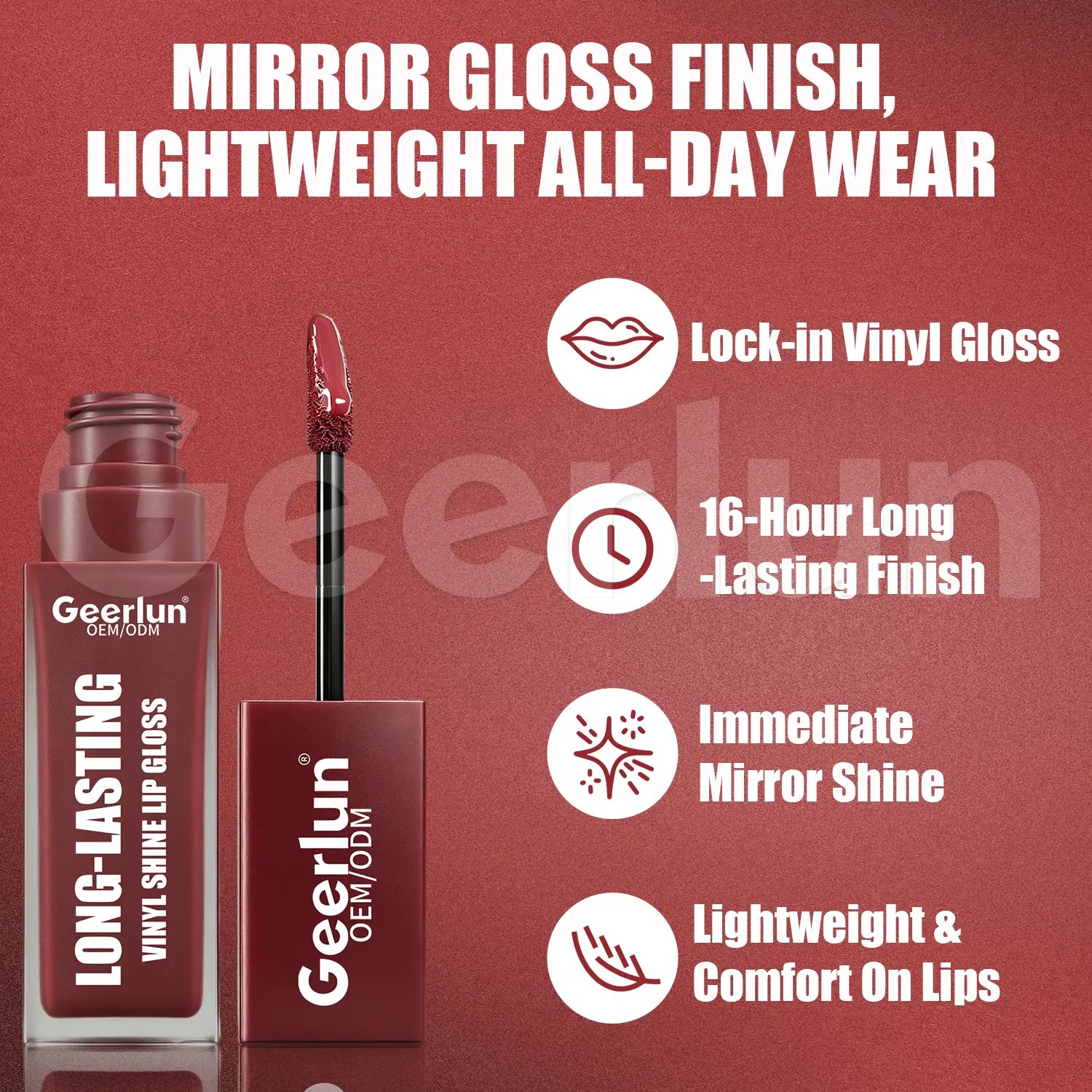 Wholesale Bold Color Daily Use Lip Gloss