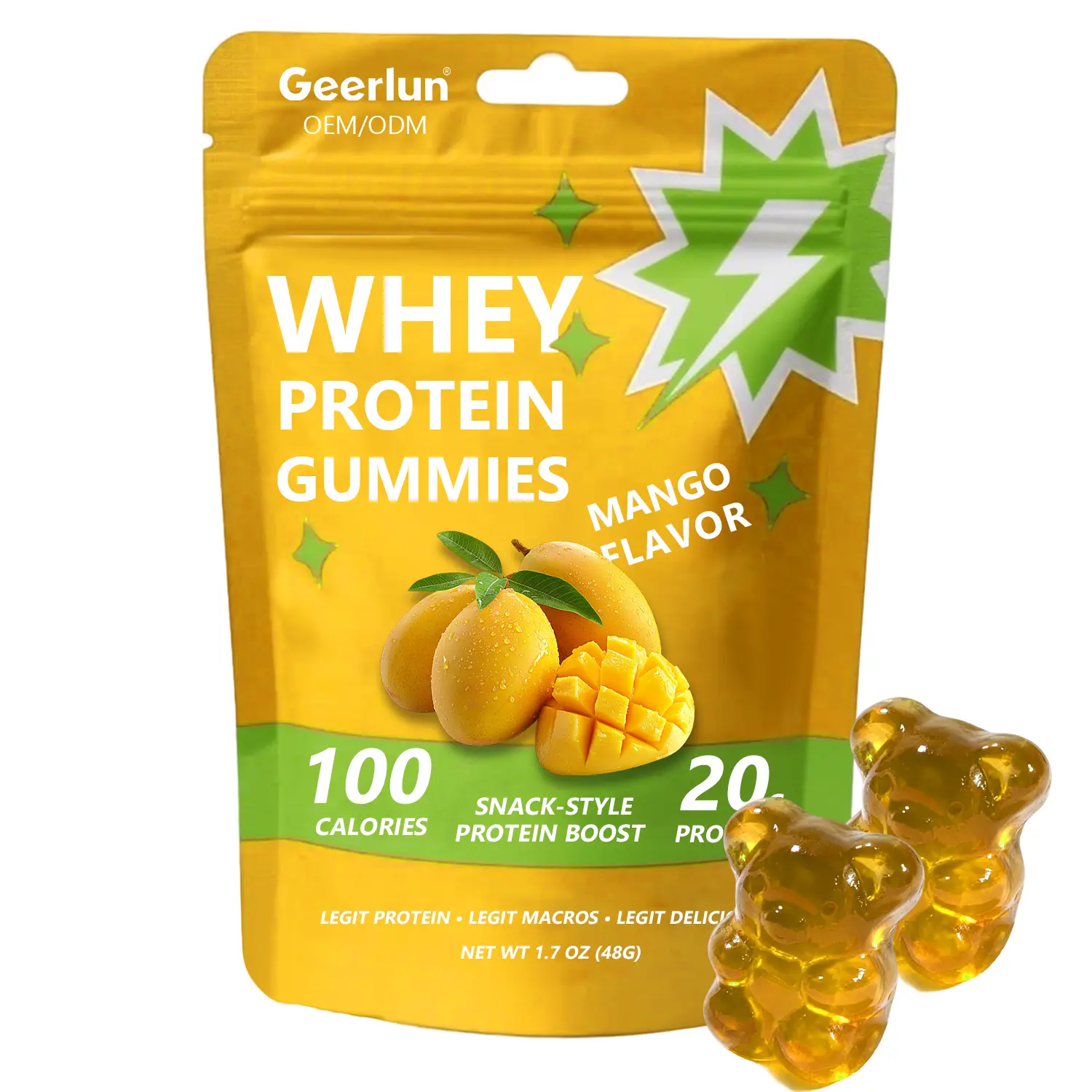 Wholesale Mango Whey Protein Gummies
