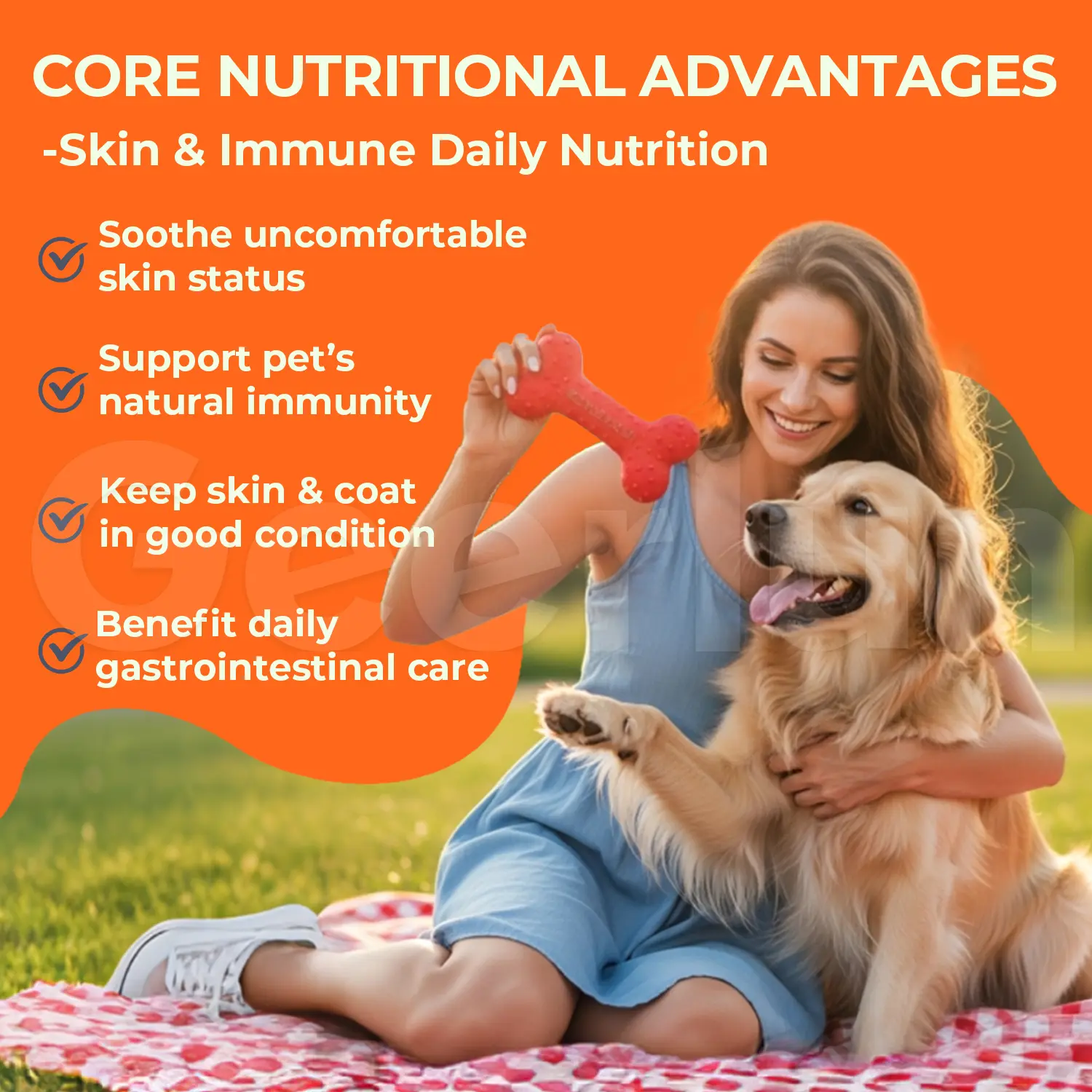 Custom Dog Skin Comfort Supplements