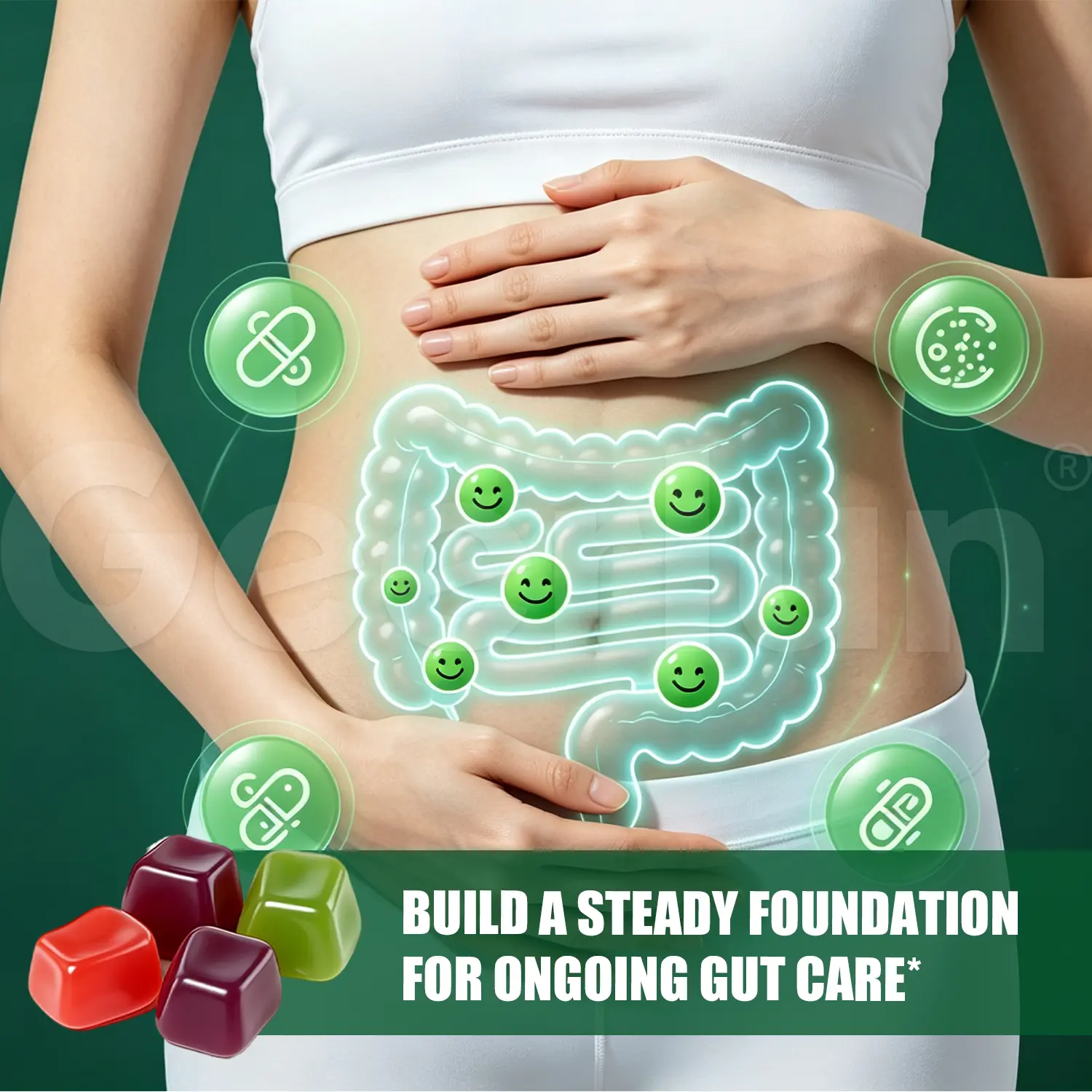 Factory Supply Prebiotic Fiber Gummies